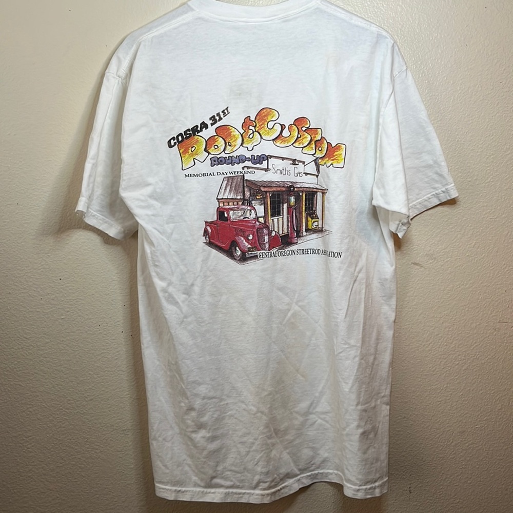 Rod and custom round up graphic T-shirt
